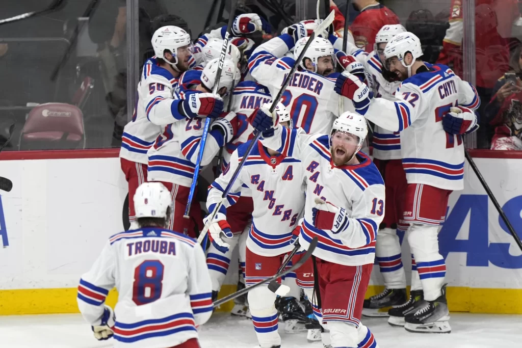 Rangers Top Panthers in OT, Lead East Finals 2-1