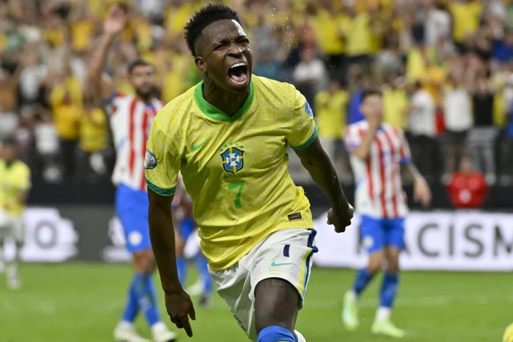 Vinícius Junior Scores Twice as Brazil Defeats Paraguay 4-1 in Copa America Group Stage